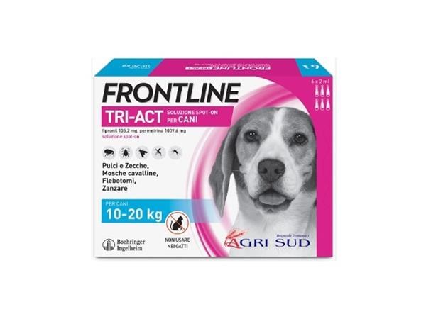 Frontline TRI-ACT cani 10-20 Kg. - 6 pipette